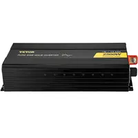 Product image of 2500W Pure Sine Wave Power Inverter, 12V DC to 120V AC, USB, LCD, Remote