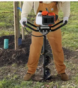 VEVOR 43cc 1250W Gas Powered Post Hole Digger with 30 Inch Alloy Steel Auger