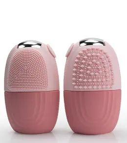 Roller face ice mold-pink-silicone + zinc alloy-1 piece