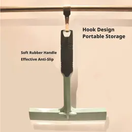 Silicone window scraper-green-PP+TPR+ silicone-1 piece