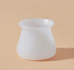 Product image of Silicone Round Chair Foot Cover, Clear White