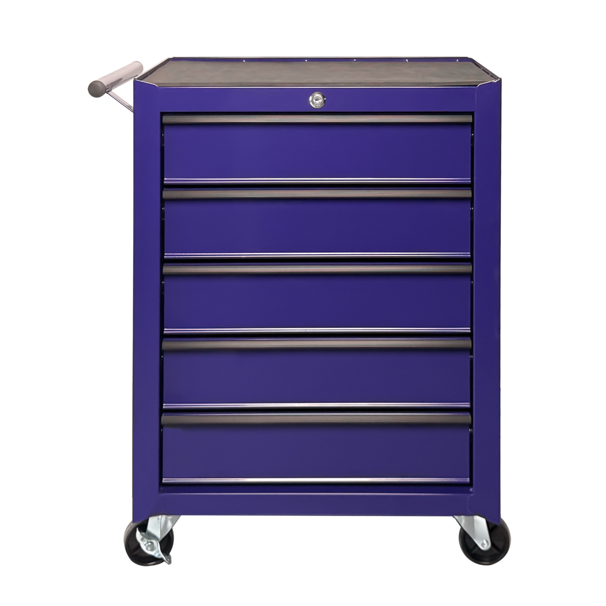 5 Drawer Rolling Tool Chest, Steel Storage For Garage And Workshop