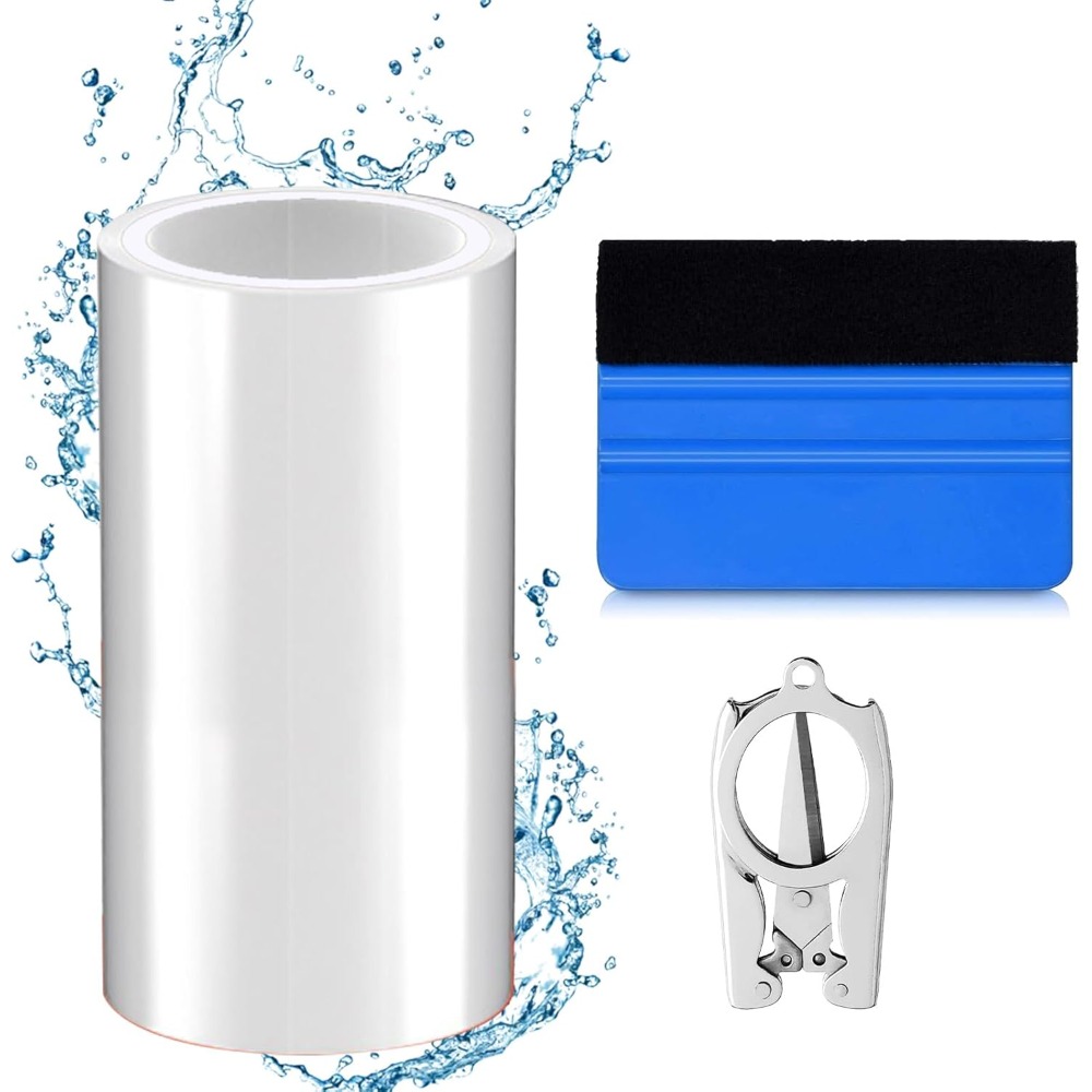 Swimming Pool Repair Kit, 10 X 200 Cm, With Transparent Repair Tape And Self-adhesive Patches, Suitable For Swimming Pools, Inflatable Boats, Air Mattresses, And Tents