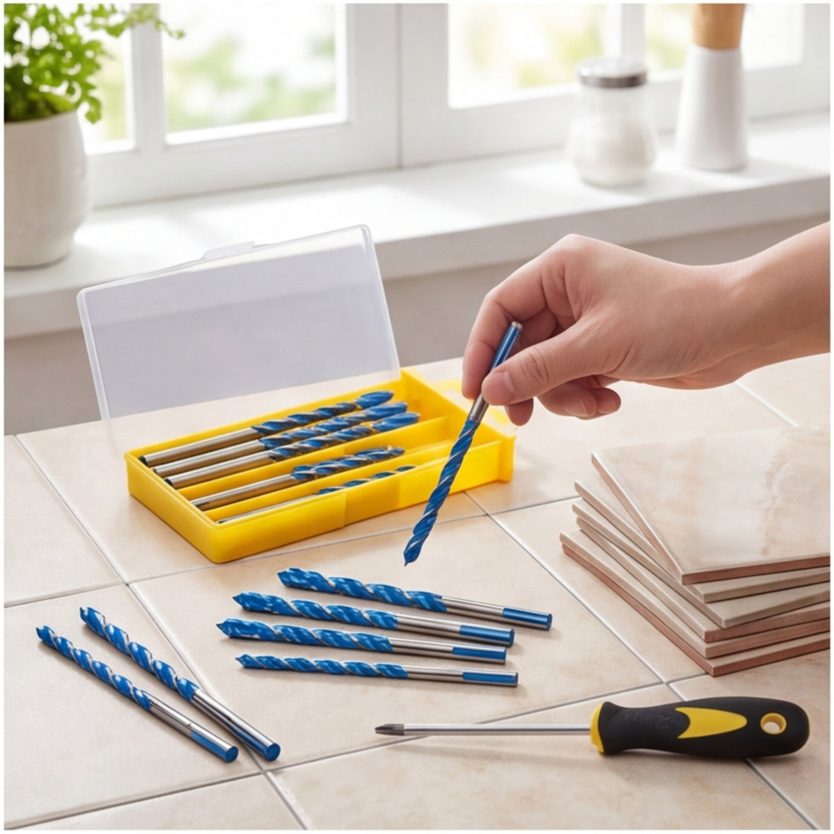 10-Piece Carbide Drill Bit Set, 5 Sizes Of Twist Drill Bits For Wood, Metal, And Plastic, Precision Drill Bits For DIY Projects