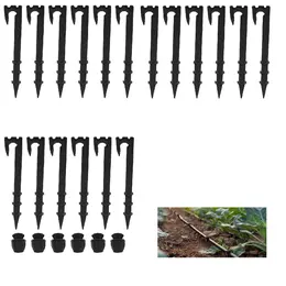 Plastic Tent Pegs, 50-Piece Tent Peg Set With 6 Garden Hose Stoppers, 20 Cm Plastic Ground Anchors For Tents, Tarps, Greenhouses, Nets, And Weed Barriers In The Garden—Party Accessories Set