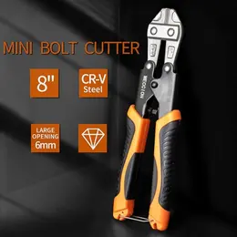 Screw Cutter 8" CR-V Mini Screw And Wire Cutter, Cable, Chain, Spring Cutter With Comfortable Soft Rubber Grip