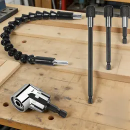 5-Piece Magnetic Drill Bit Set—Extension, Flexible Extension, And 3 Holders For Precise Screwdriving—Industrial Hardware