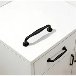 Set Of 12 Black Kitchen Handles In A Modern Design, Stylish Furniture Handles For Cabinets & Drawers, Sturdy Stainless Steel Door Handles With A Matte Black Finish—Hand Tools