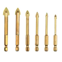 7-Piece Glass Drill Bit Set With Storage Box, 4–12 Mm For Precise Drilling In Glass—Accessories Set