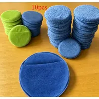 Product image of 10-Piece Hand Polishing Sponge Set—Lint-Free In Green, Blue, And Royal Blue; Sizes: 12.5 Cm, 5 Inches, 6 Inches; For Surface Polishing And Hand Tools