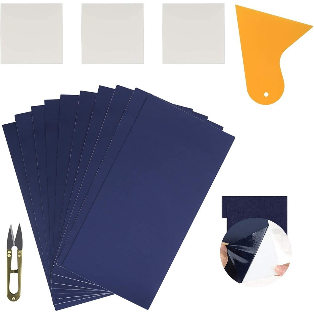 Tent Repair Patch Set With Spatula & Tape, 17-piece Repair Set For Tents, Tarps, And Outdoor Gear; Self-adhesive Patches For Tears And Holes