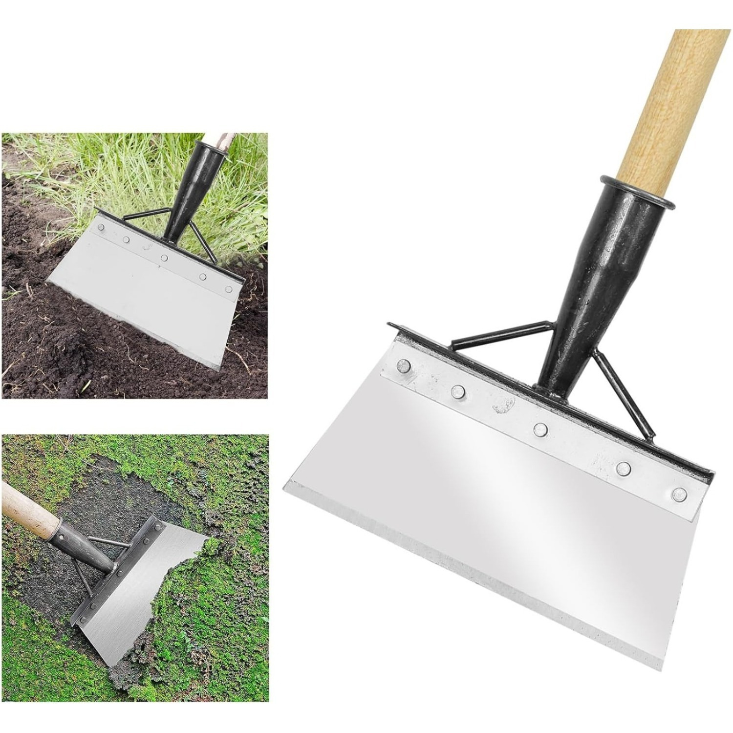 23 Cm Multifunctional Outdoor Garden Cleaning Shovel, Flat Garden Shovel, Weeding & Planting Shovel, Garden Cleaning Shovel For Weeding In Gardens, Homes, And Farms