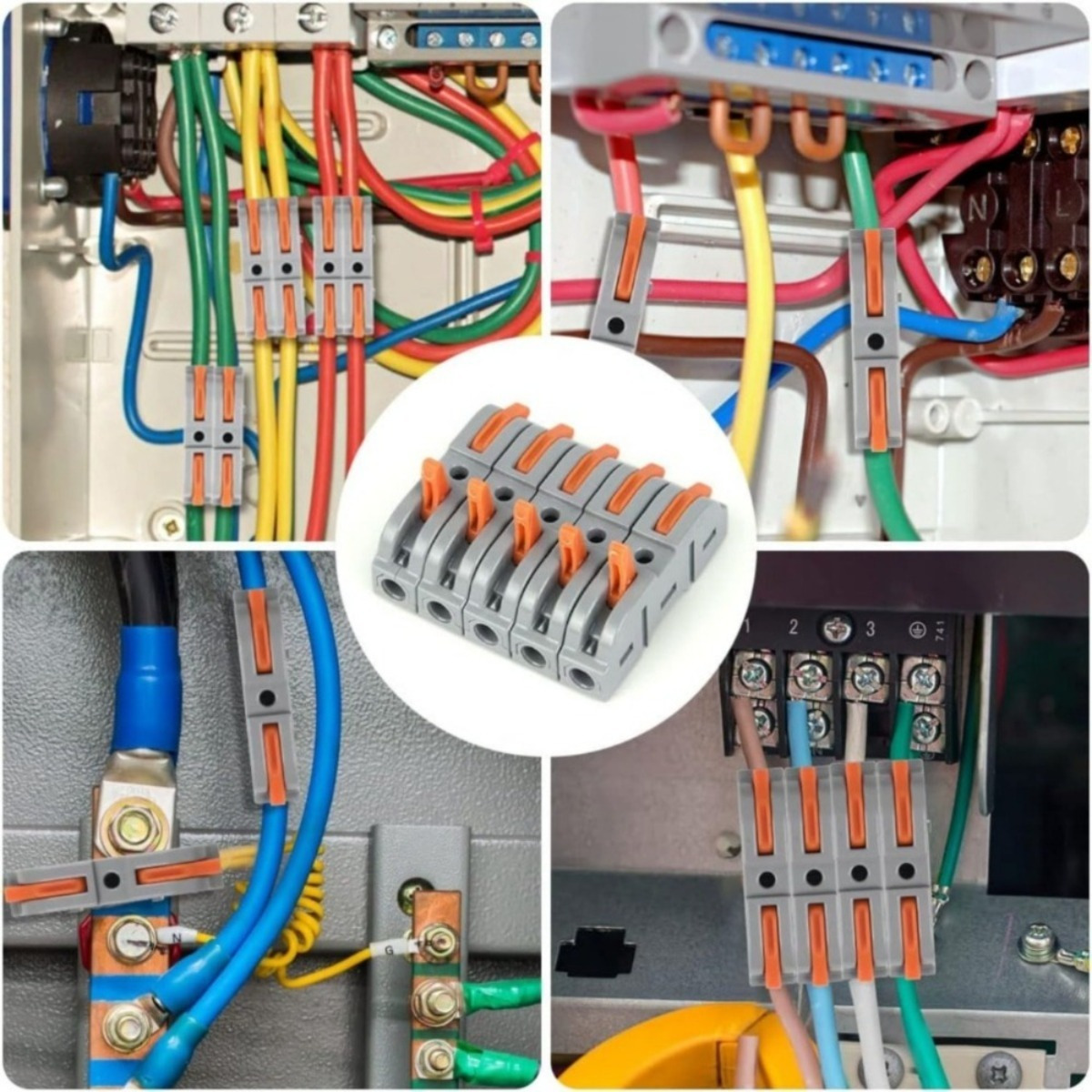 20-Piece Wire Connector Set With Cable Connectors In Various Sizes, Practical Power Cable Clamps For Electrical Installations, Versatile Connection Set For Home And Workshop