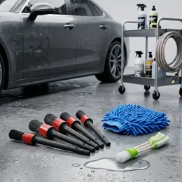 Product image of 2-Piece Cleaning Brush Set, Car Care Brushes For Blinds And Vehicles, Versatile Cleaning Set For Car Care And Household Use, Ideal For Dust And Dirt—Event And Party Supplies