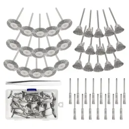 Polishing Disc And Brush Set With Wire Brush And Tweezers, Practical Cleaning And Precision Tools For Fine Work—Hand Tools