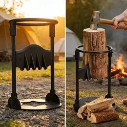 Wood-Splitting Tool, Manual Wood Splitter For Firewood, Handy Wedge Tool For Winter Preparation In The Garden And Household—Party Accessory Set