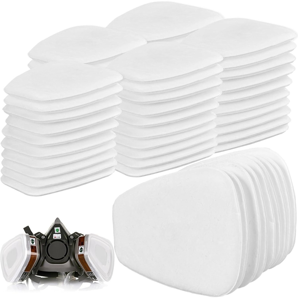 Main product image of 50-Piece Mask Filter Set for Dust and Particle Masks