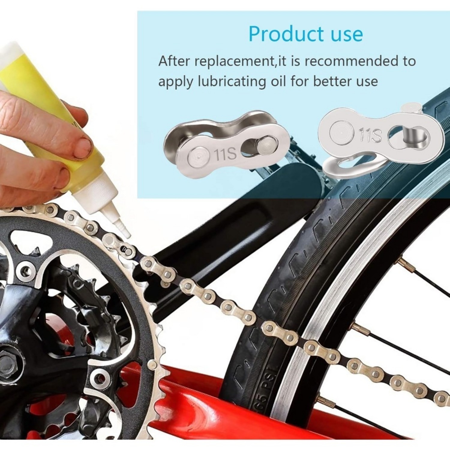9 Pairs Of Bike Chain Links—4 Models Of Bike Chain Accessories