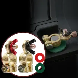 Battery Terminal With Red And Green Washers, Handy Set Of Battery Terminals For Cars And Motorcycles, Versatile Connection Accessories—party Accessory Set