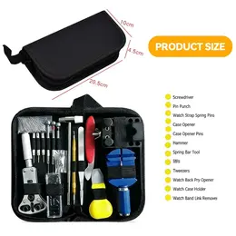 147PCS Watch Repair Tool Kit Back Case Opener Remover Spring Pin Bars Watchmaker