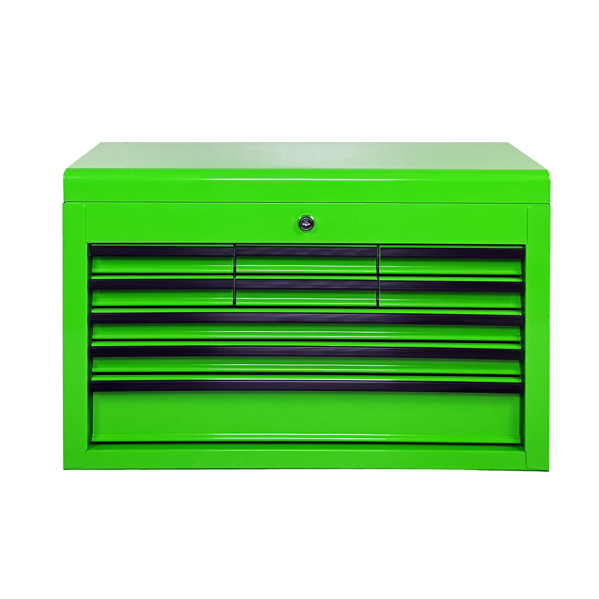 Heavy Duty Metal Tool Box, 24-inch, Portable Metal Tool Box with 9 Drawers, Small Tool Chest with EVA Liners, Ball Bearing Slide Drawers Locking & Powder Coated Finish, Multi-Function Tool Organizer