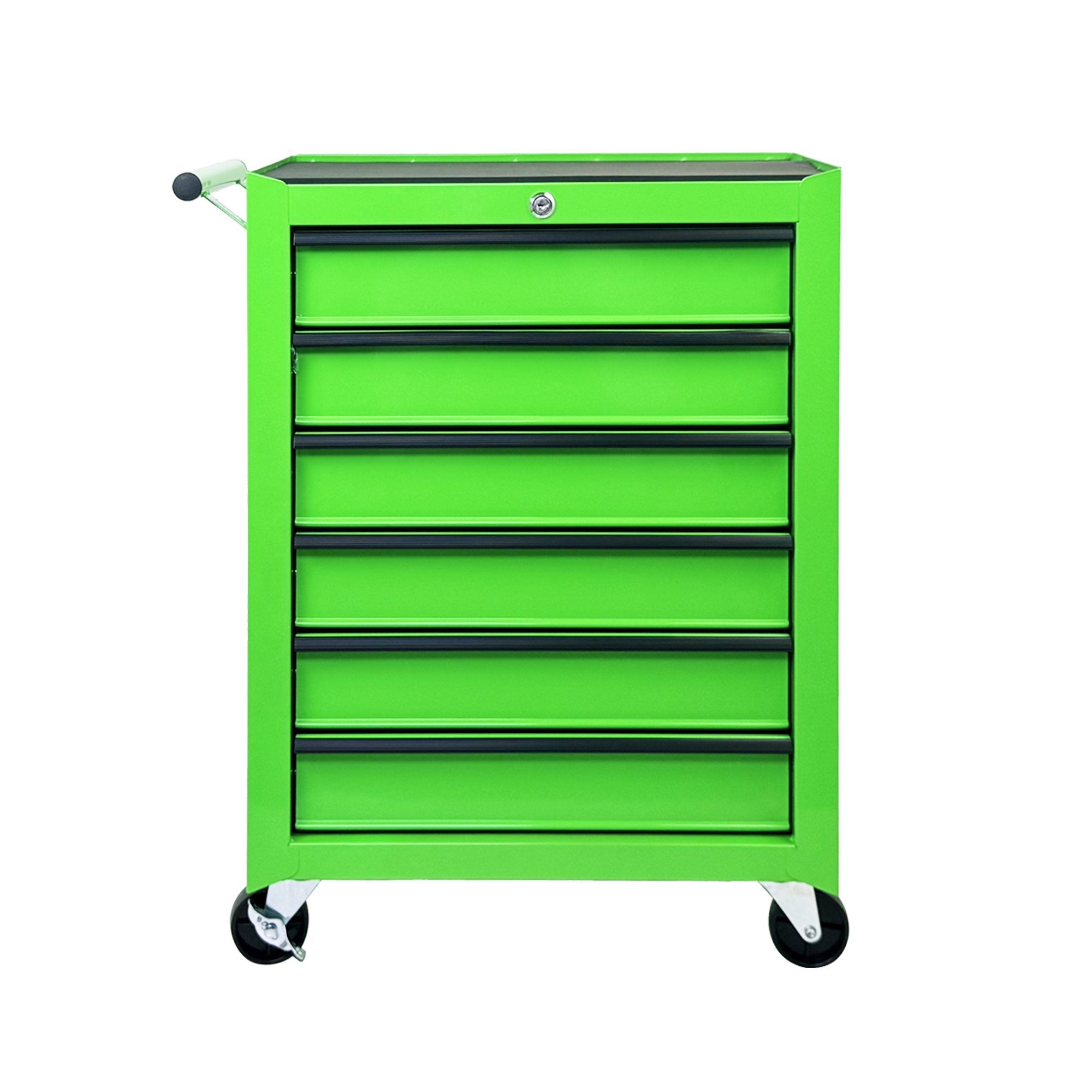 Rolling Metal Tool Chest with 6 Drawers, 20" 6-Drawer Tool Chest Cabinet with Ball Bearing Drawer Slides, Steel Tool Storage Box Organizer  -GREEN