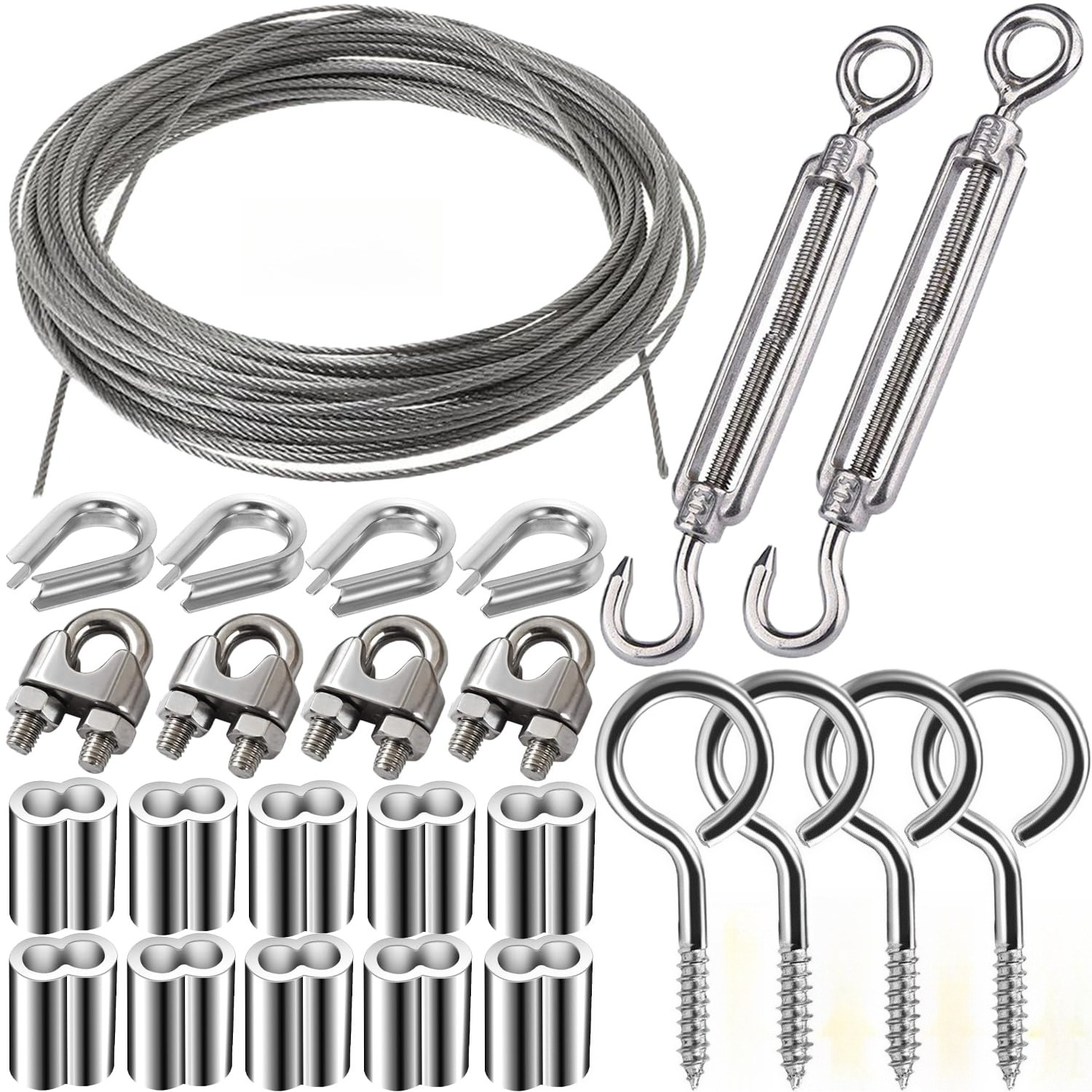 Main product image of 26-piece Steel Cable Set With Accessories For Cable Work And Fastenings—industrial Hardware