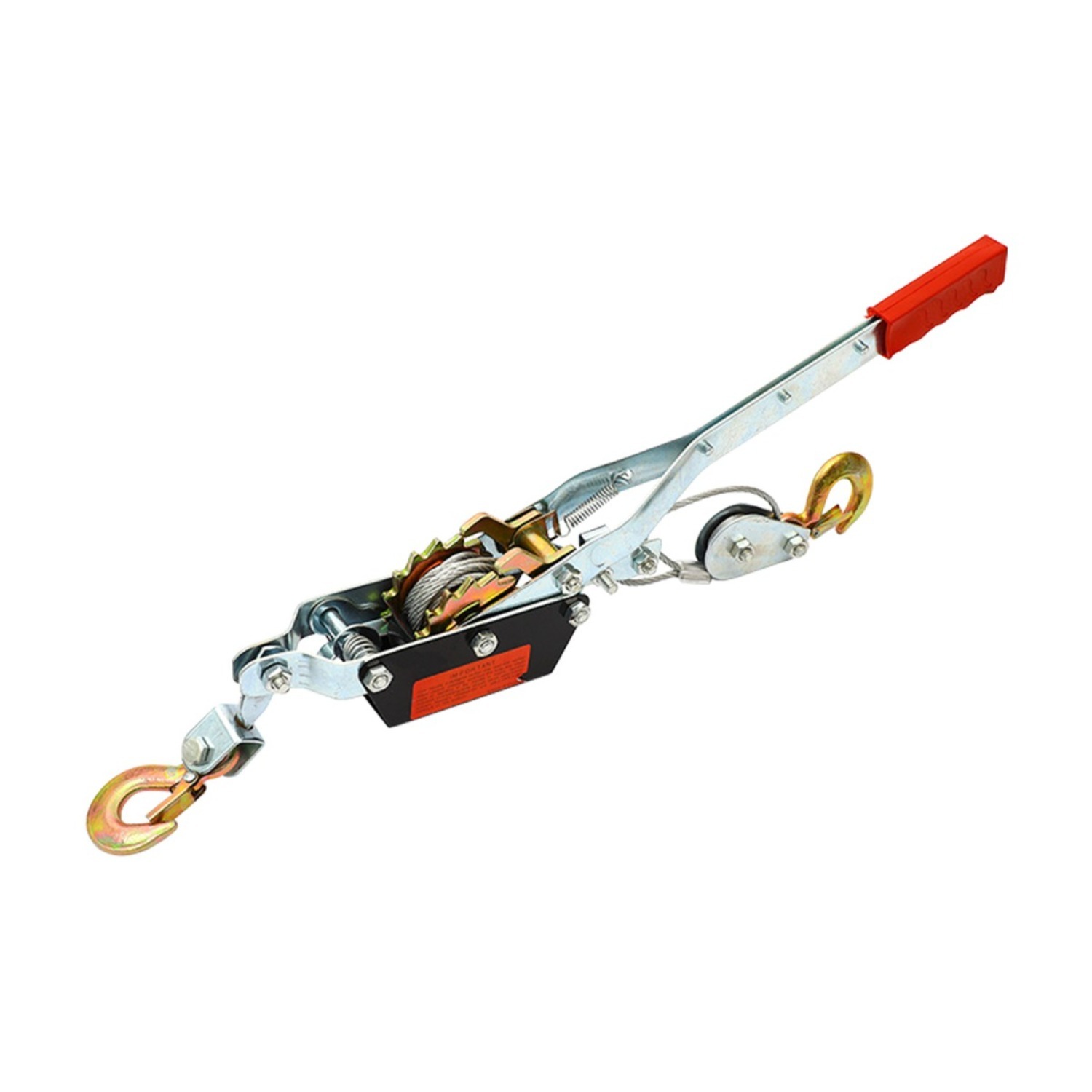 Main product image of Hand-operated Cable Hoist, 3.3 M – Twist-free Wire Rope With Pulley, Load Hook, And Safety Bar – Max. Pulling Force 2,000 Kg