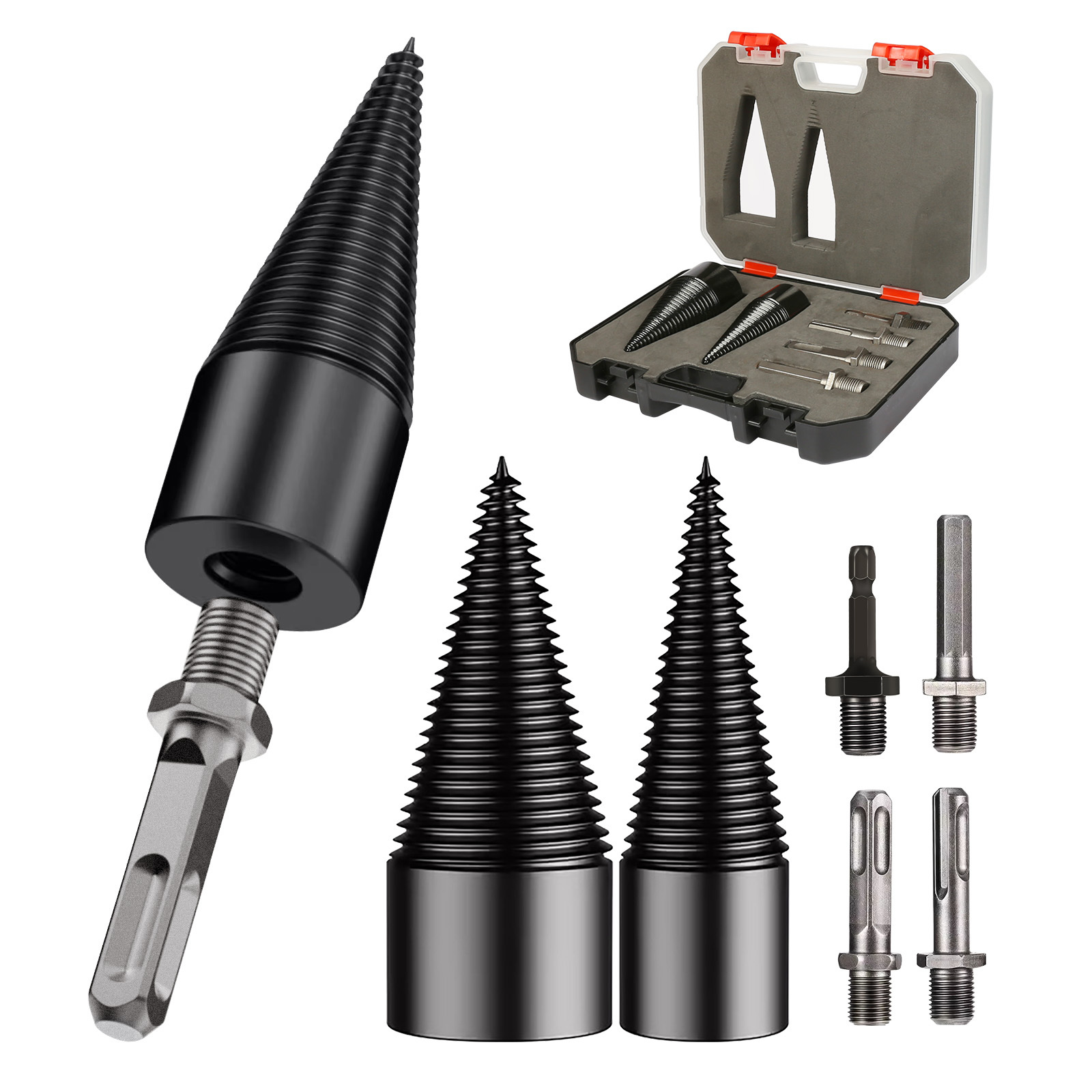 Main product image of Wood Splitter Drill Bit Set, 6-Piece, 32mm & 42mm Diameter
