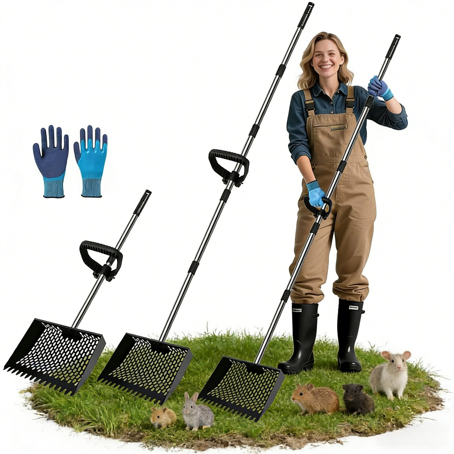 Main product image of 12-Inch Poultry Shovel, 30 cm, for Coop Cleaning and Feed Handling