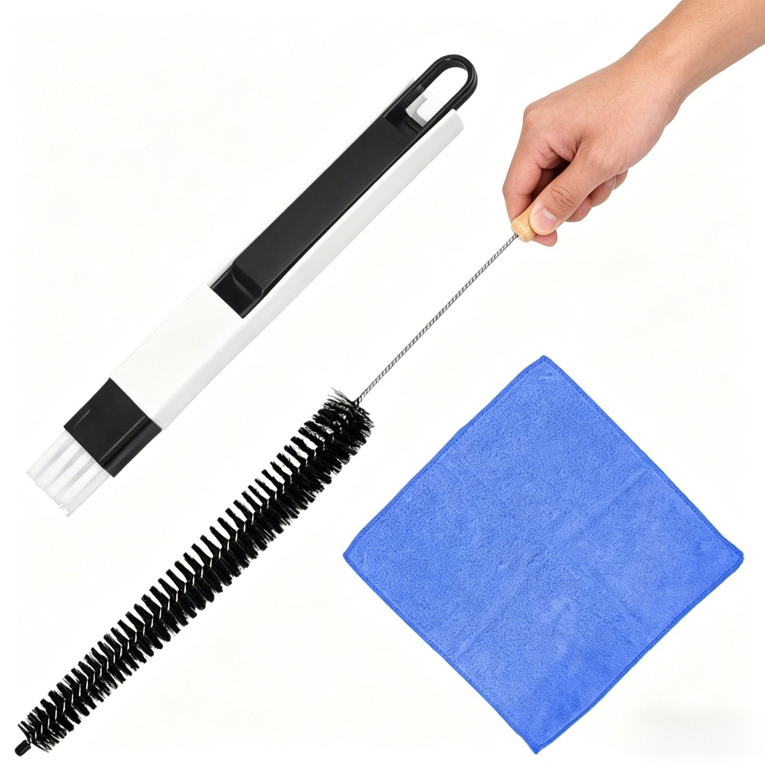 Main product image of 3-Piece Radiator Cleaning Set With Slotted Brush, Towel, And 70.5 Cm Brush—Party Accessories Set