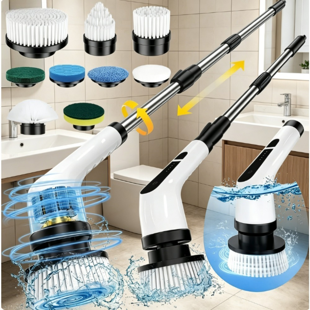 Main product image of 10-Piece Cleaning Brush Set with Long Handles for Automotive and Home