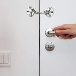 Product image of 5-Piece Set, 75mm Stainless Steel Cabin Hooks with 20 Screws, Silver