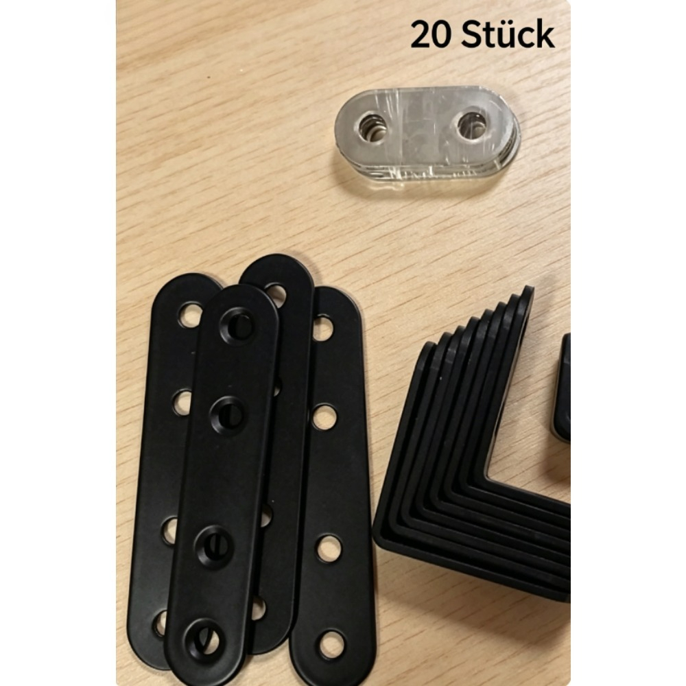 Main product image of 20-Piece Corner Connector Set with Screws for Furniture & Shelves