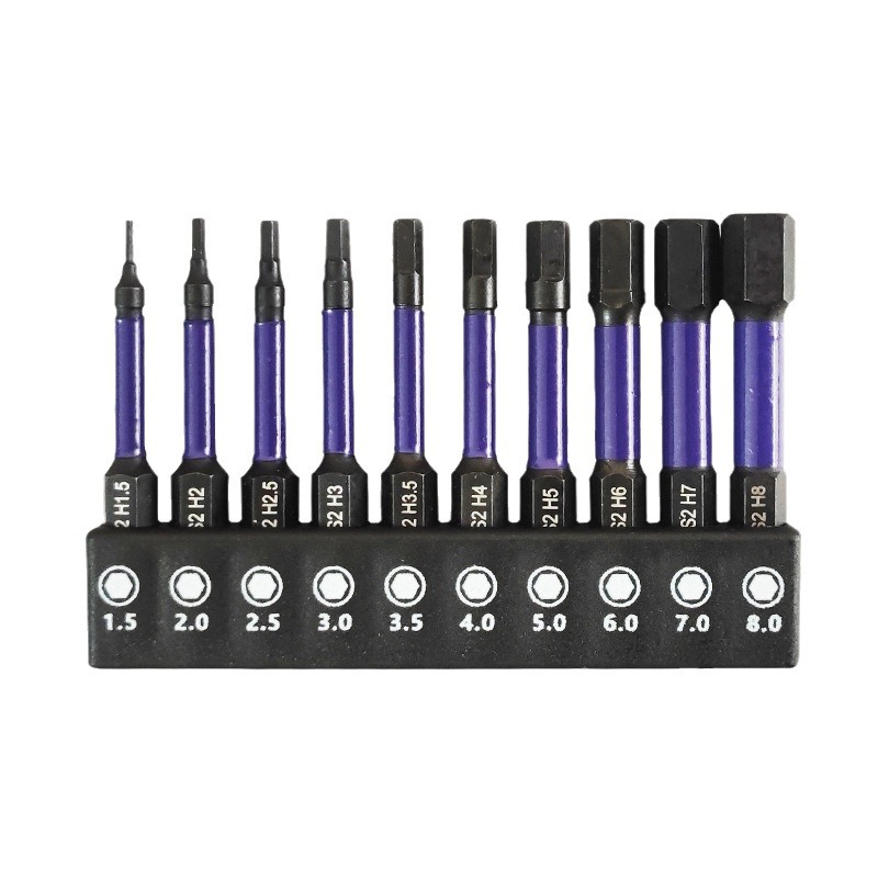 Main product image of S2 H1.5 Hexagon Socket Screwdriver Bit Set, 10-Piece