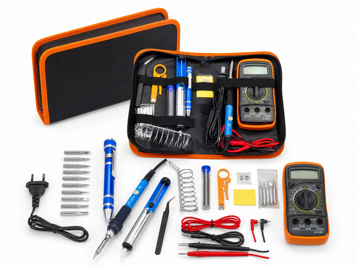 Main product image of Electronic Repair Tool Kit with Soldering Iron and Digital Multimeter