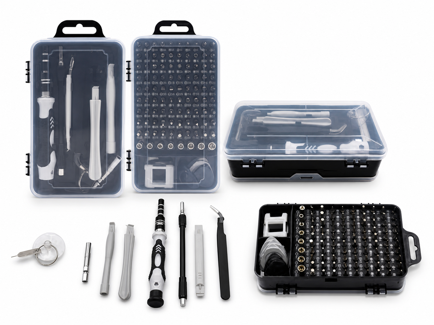 Main product image of Steel Precision Screwdriver Bit Set with Anti-slip Handle and Suction Cup