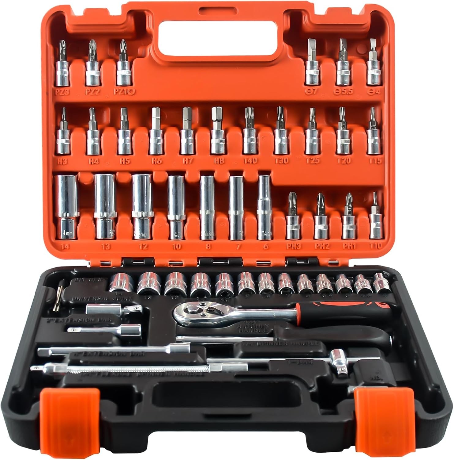 Main product image of 53-Piece 1/4-inch Drive Socket, Ratchet, and Bit Socket Set