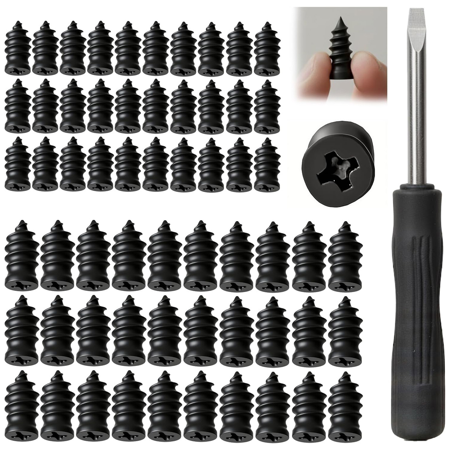 Main product image of 60-Piece Rubber Tire Repair Plugs for Punctured Tires
