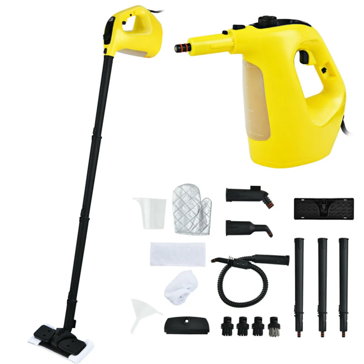 Main product image of 17-in-1 Handheld Steam Cleaner, 1400W, 257°F Steam, Gray