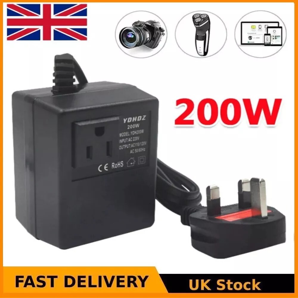 Main product image of 200W Power Voltage Converter Transformer Step-Down 220V 240V To 110V 120V