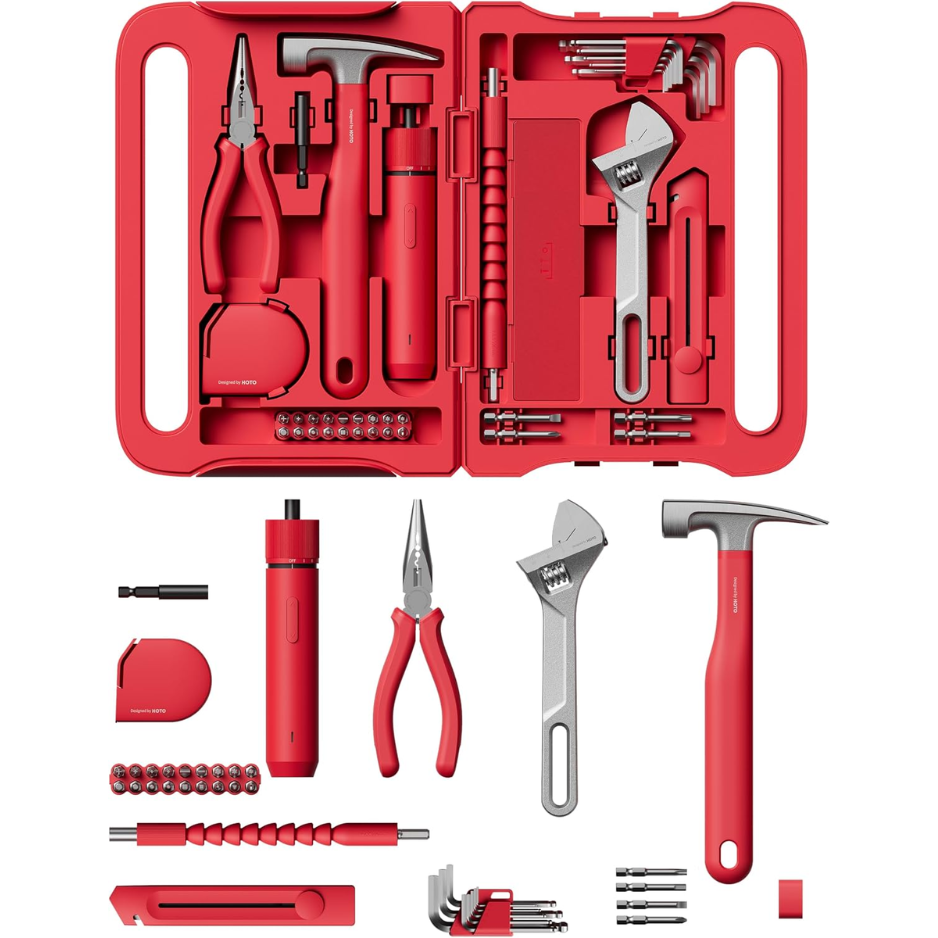 Main product image of 40 Piece Tool Kit, Electric Screwdriver with LED and 3 Torque Settings