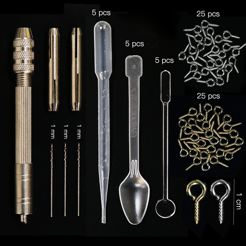 Main product image of 93-Piece Epoxy Resin Mold Set with Dropper, Spoon, and Powder Tools