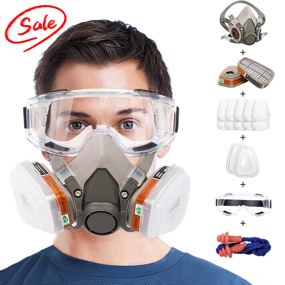 Main product image of Full Face Respirator, Model 6200, Chemical & Spray Filter Kit