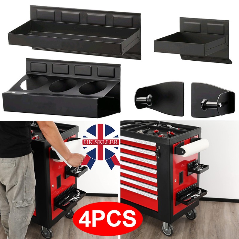 Main product image of 4-Piece Magnetic Toolbox Tray Set for Cabinet and Workshop Storage