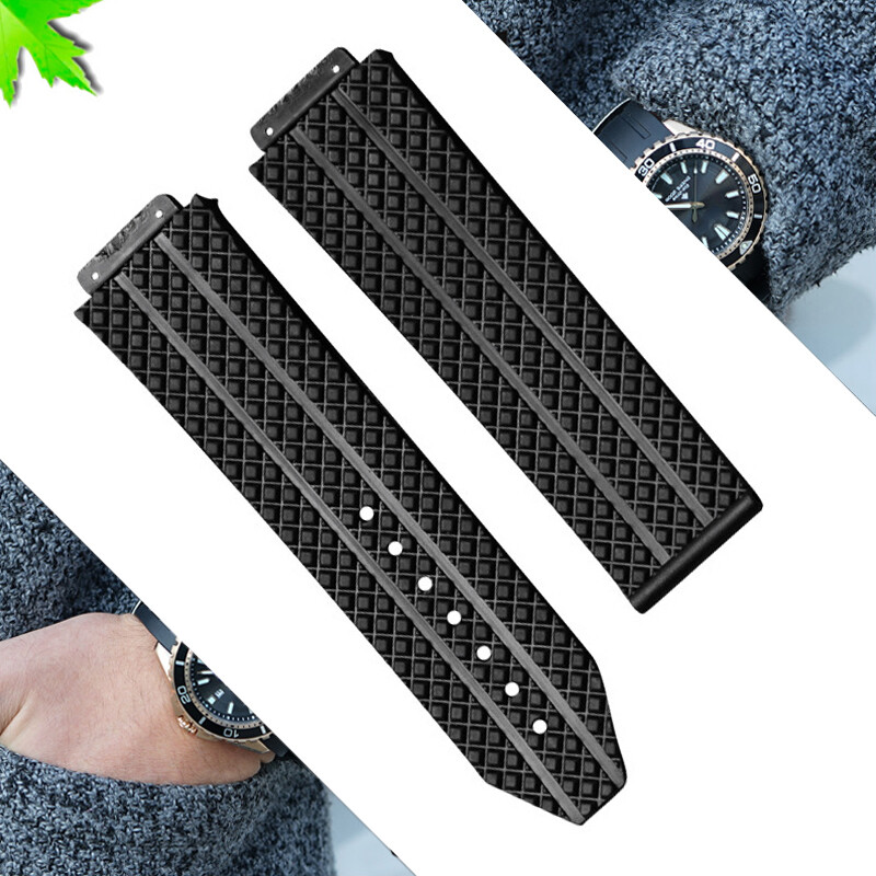 Main product image of 24mm Silicone Rubber Watch Band Replacement for Big Bang
