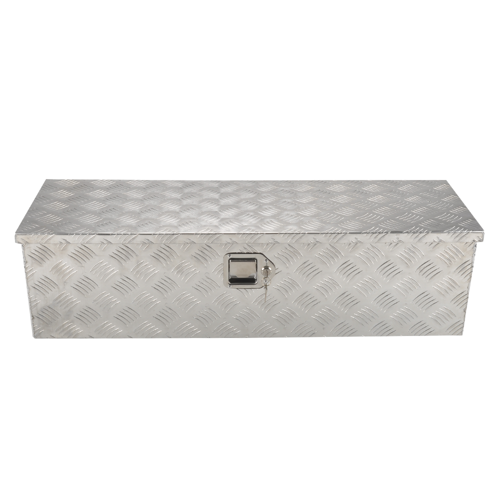 Main product image of 39 inch Silver Aluminum Tool Storage Box for Pickup Truck Bed with Lock, MT018011
