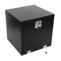 Product image of Black Tool Box, 24x24x24 inch, Single Lock, Double Pull Cable, MT018054