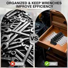 Product image of 46-Piece Magnetic Wrench Organizer, Portable Tool Storage
