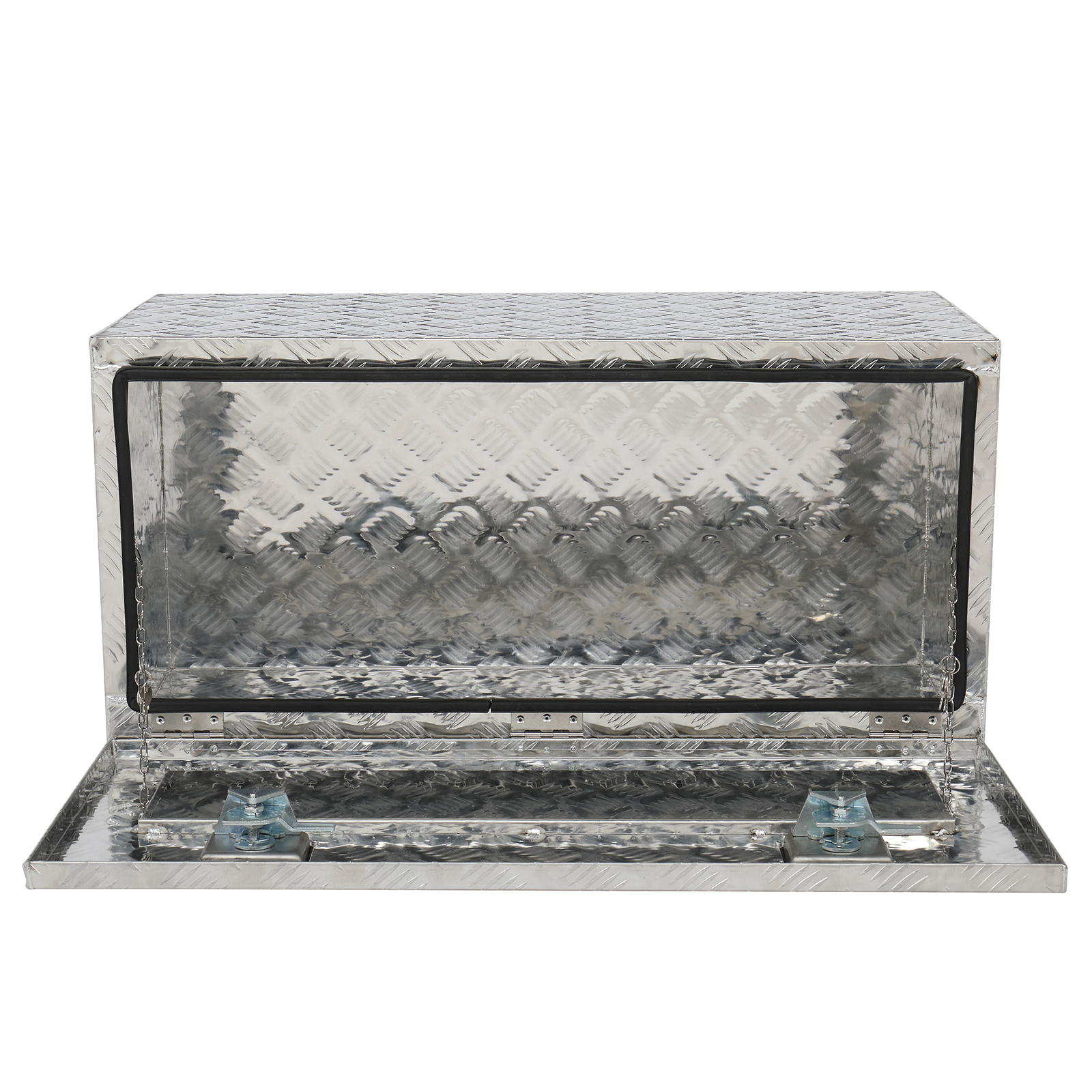 Main product image of 36 inch Aluminum Underbody Toolbox, Silver, 5 Bar Tread Finish